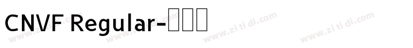 CNVF Regular字体转换